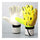 Child Teenager Goalkeeper Gloves Roll Finger   yellow   S