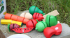 Ungiftig Holz Schneiden Fruit Küche Rollen Rollenspiel Nahrung Kinder Spielzeug