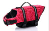 Dog life Jacket Safer Vest Swimming Jacket Flotation Float Jacket red bone