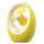 ABS Silent Cartoon USB Mango Portable Cooling Fan    Yellow