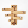 Wandmontage Oak Massivholz Zink Nickel Drehgelenk Rack mit 5 Schienen Mantel Hut