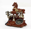Vintage Antique Retro Caller ID Handset Desk Jade Telephone Hand free Horse Bro