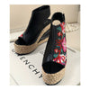 High Heel Embroidered Shoes Slipsole Sandals