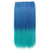 Long Straight Bundles 60cm 23.62" Gradient color hair extension piece 5  clip