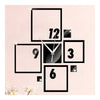 Diy Horloge Murale 3d Creative Salle à Manger Silencieux Miroir