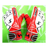 Thick Latex Goalkeeper Gloves Roll Finger   red