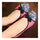 Peacock Old Beijing Cloth Embroidered Shoes  pink