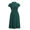 Ärmellos Sexy Skinny Kurzer Rock Kleid Grün