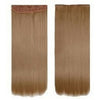 60cm 23.62"  Five clips high temperature wire synthetic Straight hair extension