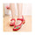 Colorful Phoenix Old Beijing Embroidered Cloth Shoes Woman National Style Square