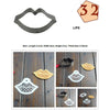 Stainless Steel Cookie Cutter Mold + Appropriate Cookie Spray/Brush Pattern 32#