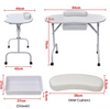 Foldable Manicure Table with Wrist Cushion Drawer and Carry Bag