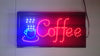 Néon Lumières Led Animé Coffee Signe Clients Attrayant Enseigne de Boutique 220v