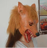 Wolf Head Mask Rubber Latex Animal Costume Full head Mask Halloween Costume Fanc