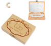 Baby Tooth Box Organiser Children Milk Teeth Preservation Wooden Box