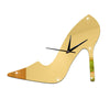 3D Women High Heel Shoe Mirror Wall CLock