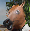 Horse Head Mask Rubber Latex Animal Costume Full head Mask Halloween Costume Fan