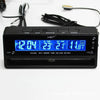 Automotive  Thermometer Car Voltage Meter Car Clock Thermoneter Ice Alert