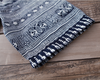 Boho Pteris Floral Highlander Linen Tunic Dress