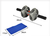 Dual Roll-back Wheel Abdominal Gym Roller Workout Exercise Fitness