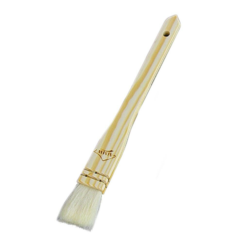 Wooden Handle Woolen Brush Barbeque Oil Brush small size