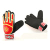 Professional Goalkeeper Gloves Roll Finger Non-slip   red   child 6#