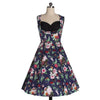 Damen Bustier Oberteil Ärmellos Druck Kleid