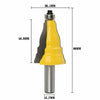 1.3cm Schaft Krone Blenden Frässtift Tür Spitze Zunge & Groove Schlitz Werkzeug