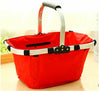 Foldable Shopping Picnic Basket with Handle Water-proof for Outdoor  4 Colors