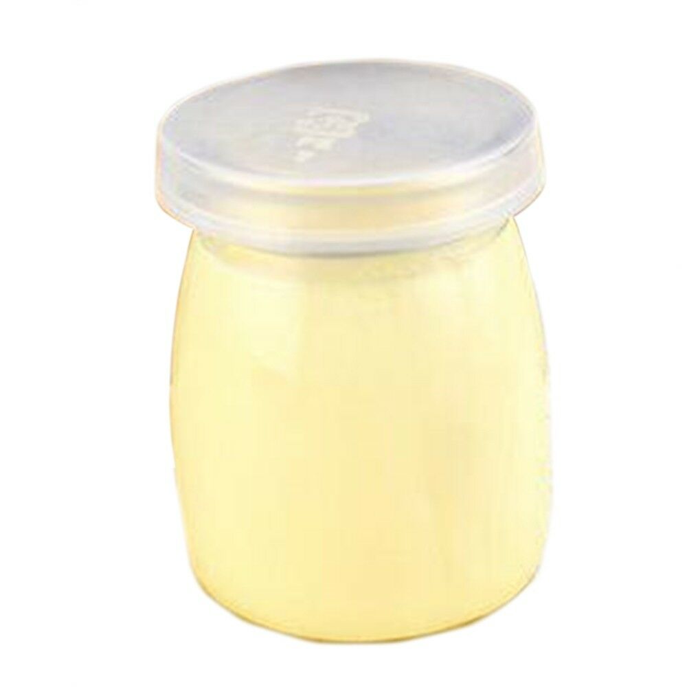 Pudding Bottle Glass Pudding Cup with Cover  100ml
