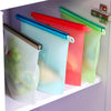 Colorful food-grade silicone kitchen outdoor travel portable food storage bags
