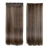 60cm 23.62"  Five clips high temperature wire synthetic Straight hair extension