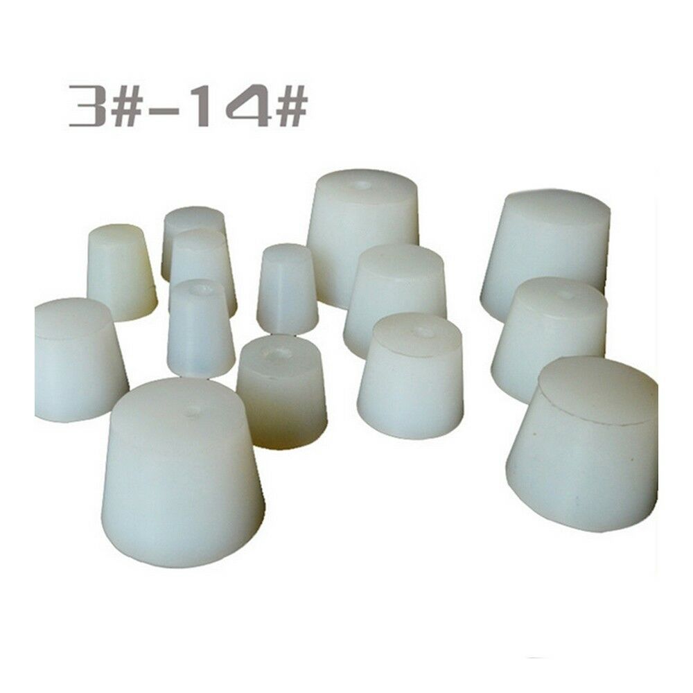 10pcs Silicone Wine Bottle Stopper Sealer Home Wine Making V.5 with hole
