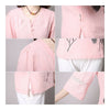 Han Chinese Clothing Improved Cotton&Flax Top Wear   pink