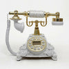 Antik Stil Zifferblatt Knopf Telefon Französischer Altmodische Kopfhörer
