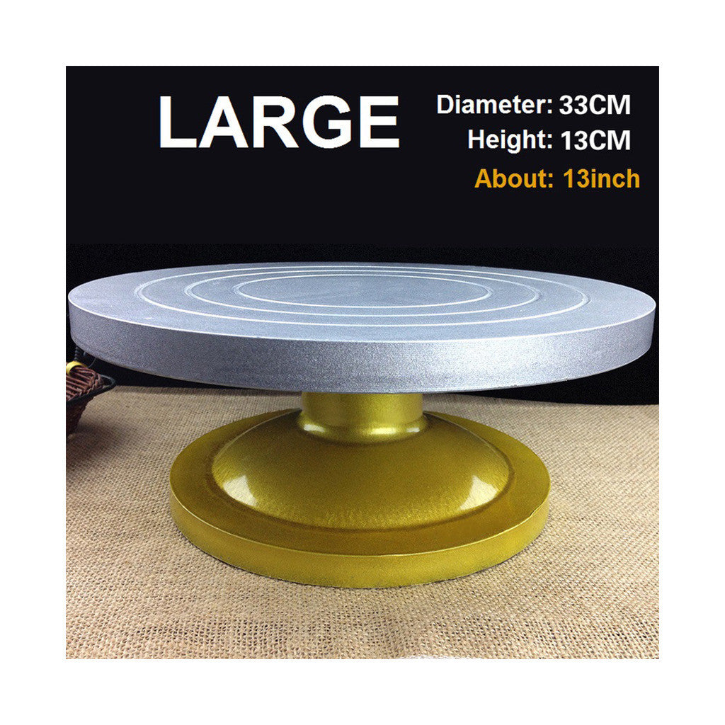 Cake Decorating Taiwan turntable turntable Plastic  33cm cake plaster sets with 13-inch non-slip mat 12 - Mega Save Wholesale & Retail