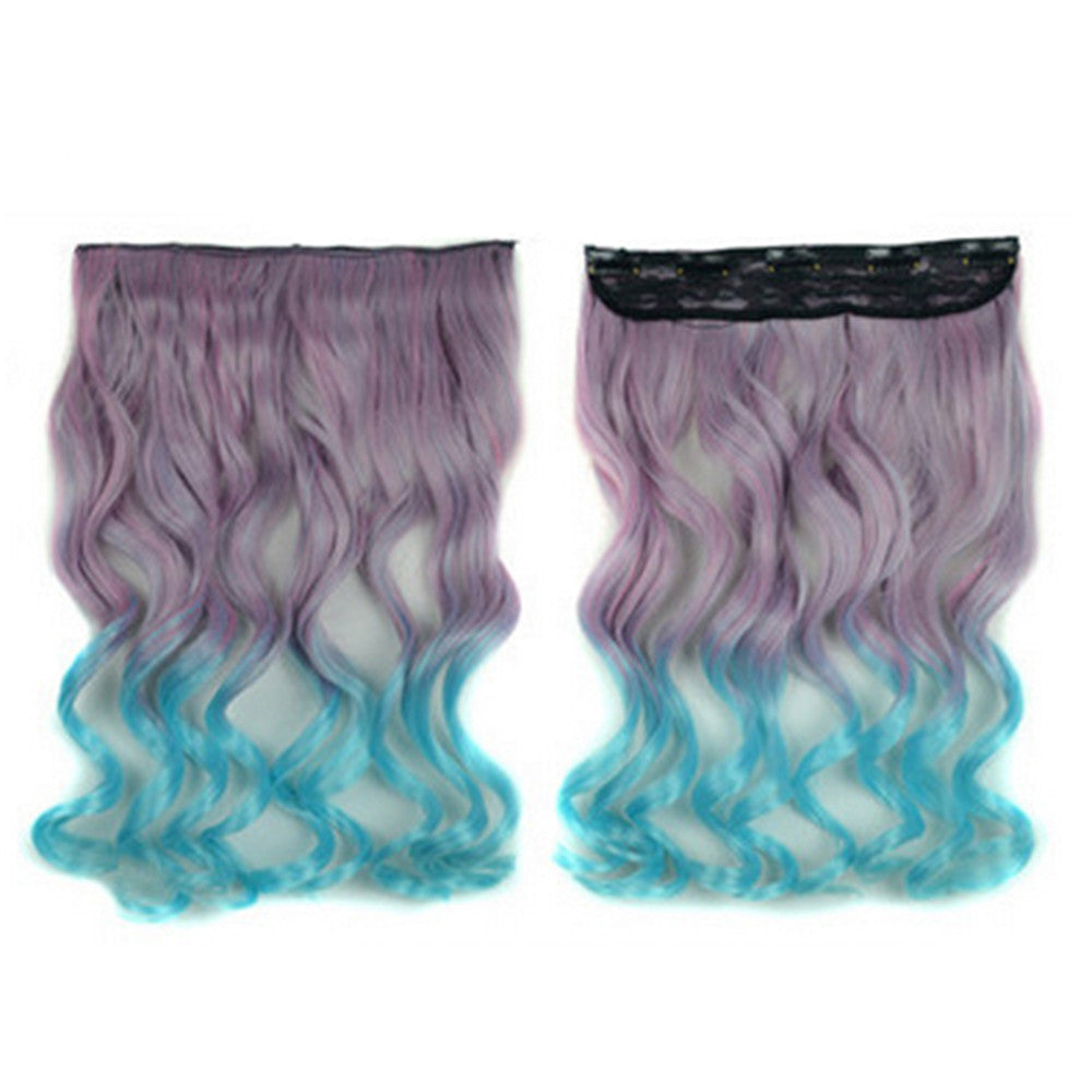Hair Extension Long Curled Hair Gradient Ramp Wig 33