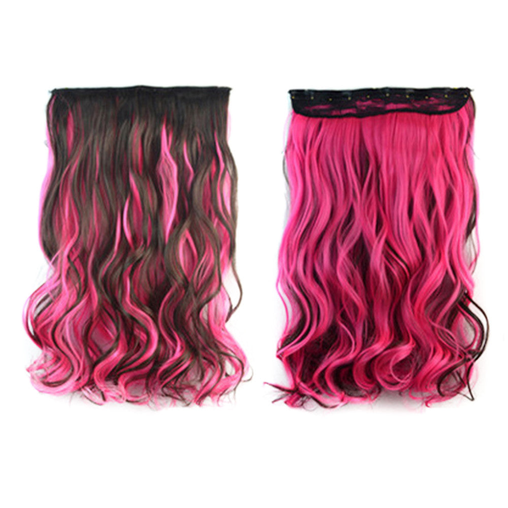 Hair Extension Long Curled Hair Gradient Ramp Wig 36