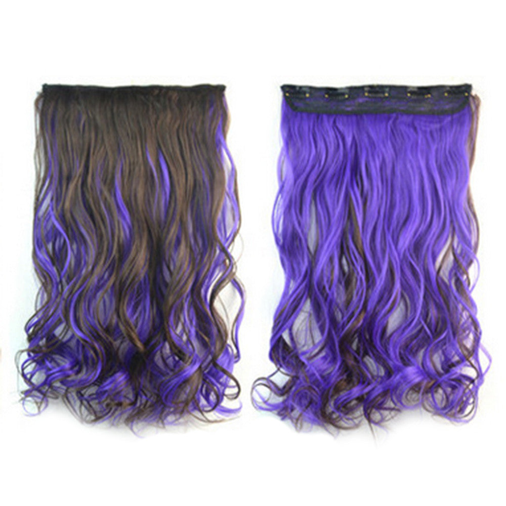 Hair Extension Long Curled Hair Gradient Ramp Wig 37