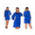 Spring Lantern Sleeve Pure Color Round Collar Dress Fat MM Big Size Woman Attire   blue  L - Mega Save Wholesale & Retail