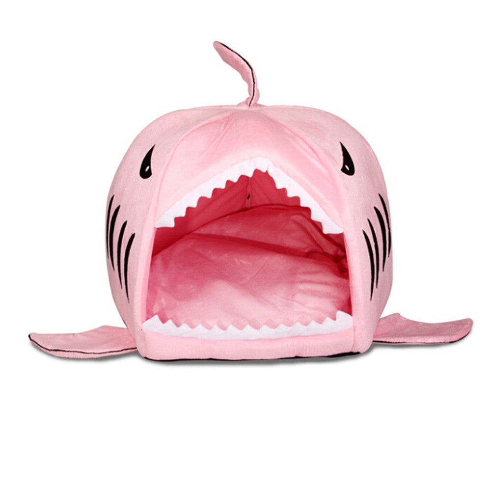 Shark Mouth Shape Pets House Bed For Dog Cat Small Blue - Mega Save Wholesale & Retail - 3