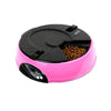 6 Meal Timed Auto Pet Feeder Dog Cat Digital Display Time-lapse Automatic Tray Pink - Mega Save Wholesale & Retail - 1