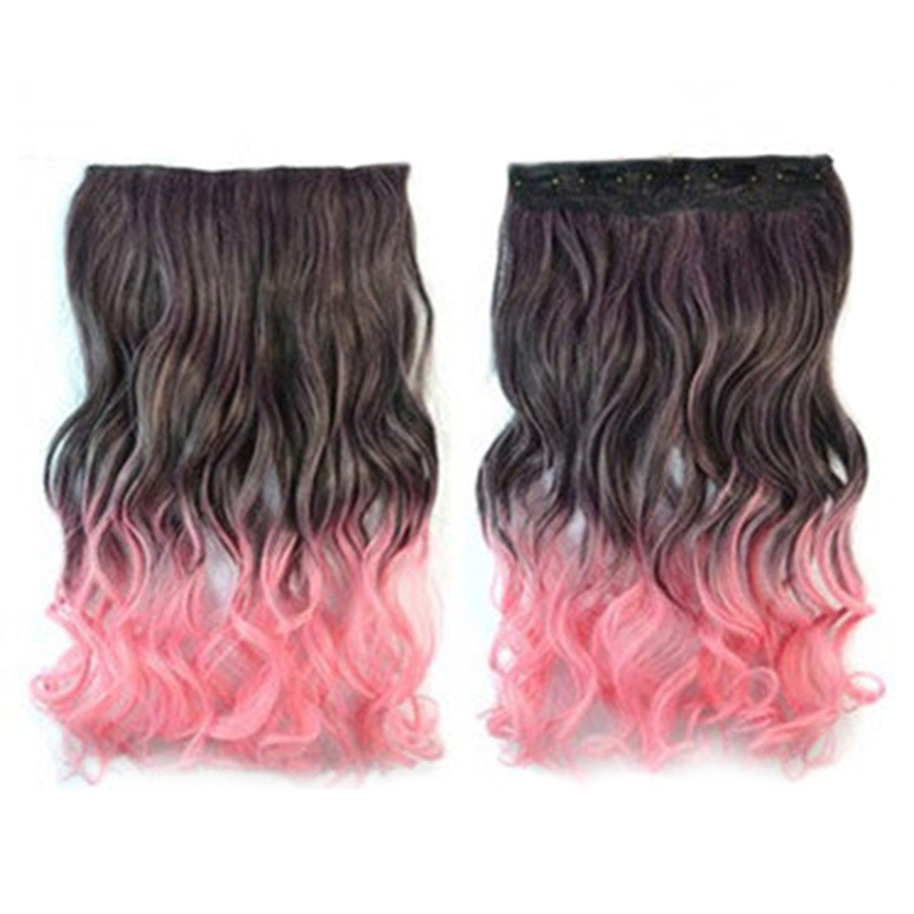 Hair Extension Long Curled Hair Gradient Ramp Wig 3