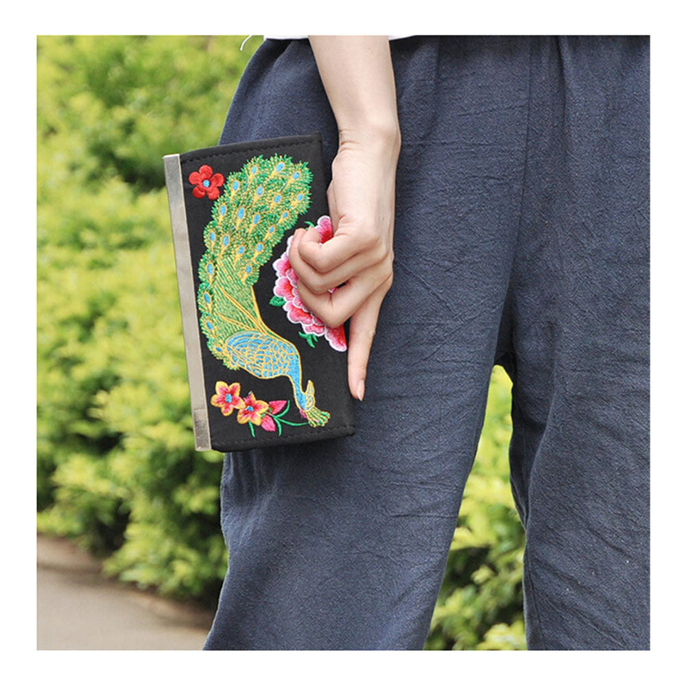 Yunnan National Style Embroidery Handbag National woman's Bag Handbag Small Coin Case - Mega Save Wholesale & Retail - 4