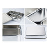 3 Lattice Nonmagnetic Japanese Type Square Seasoning Box Stainless Steel - Mega Save Wholesale & Retail - 3