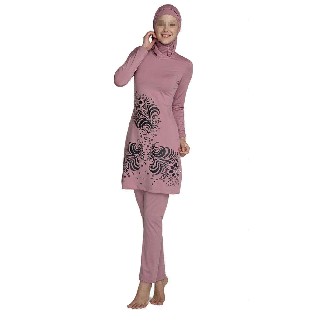 Muslim Swimwear Swimsuit Beach Burqini   inki pink   S - Mega Save Wholesale & Retail - 1