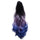 Gradient Ramp Claw Clip Horsetail Wig    10#black purple blue - Mega Save Wholesale & Retail - 1