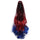 Gradient Ramp Claw Clip Horsetail Wig    7#dark brown red blue - Mega Save Wholesale & Retail - 2