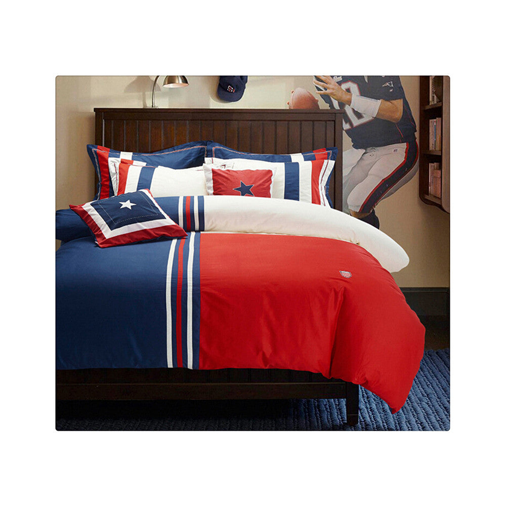 Cotton Concise Flag Warm Duvet Quilt Cover Sets Bedding Cover Sets 004 - Mega Save Wholesale & Retail