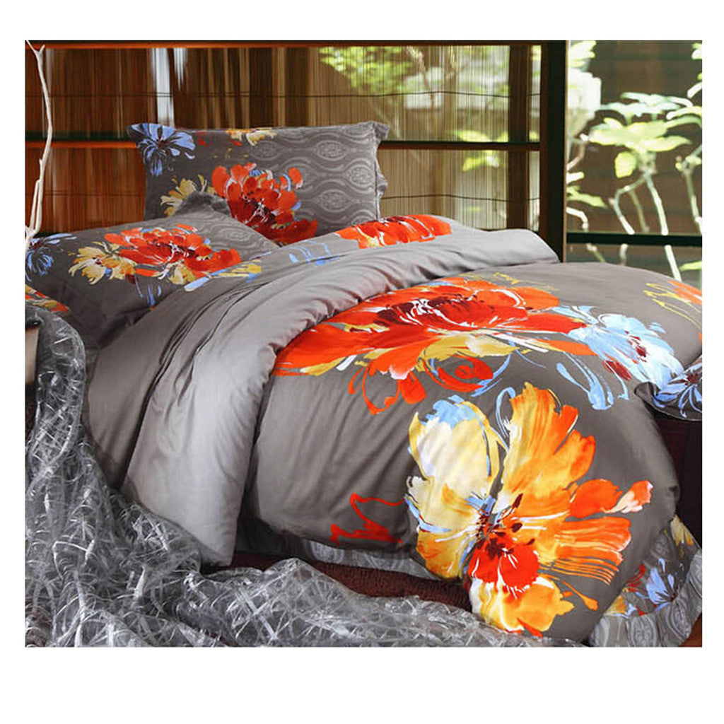 Cotton Active floral printing Quilt Duvet Sheet Cover Sets  Size 41 - Mega Save Wholesale & Retail